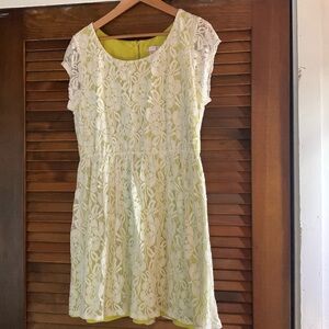 Vintage inspired Lace dress with peekaboo lining